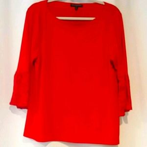 Red Banana Republic Size L Lace Sleeve Blouse